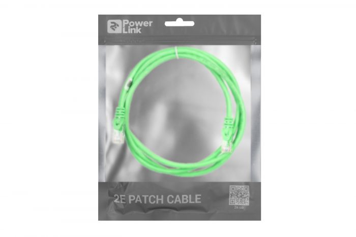 Патч-корд 2E Cat 6,UTP,RJ45, 26AWG ,7/0.16 Cu, 1.50 m,PVC, Green