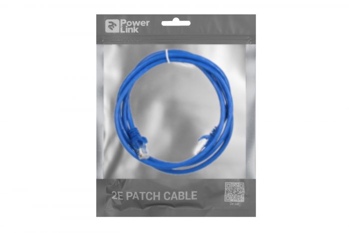 Патч-корд 2E Cat 6,UTP,RJ45, 26AWG ,7/0.16 Cu, 1.50 m, PVC,Blue