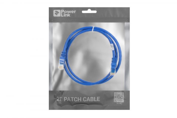 Патч-корд 2E Cat 6,UTP,RJ45, 26AWG ,7/0.16 Cu, 1.00 m, PVC,Blue