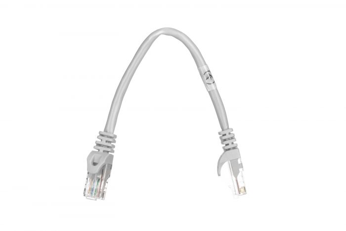 Патч-корд 2E Cat 5e,UTP,RJ45, 26AWG ,7/0.16 Cu, 0.20 m, PVC,Grey