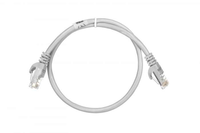 Патч-корд 2E Cat 5e,UTP,RJ45, 26AWG ,7/0.16 Cu, 0.50 m, PVC,Grey