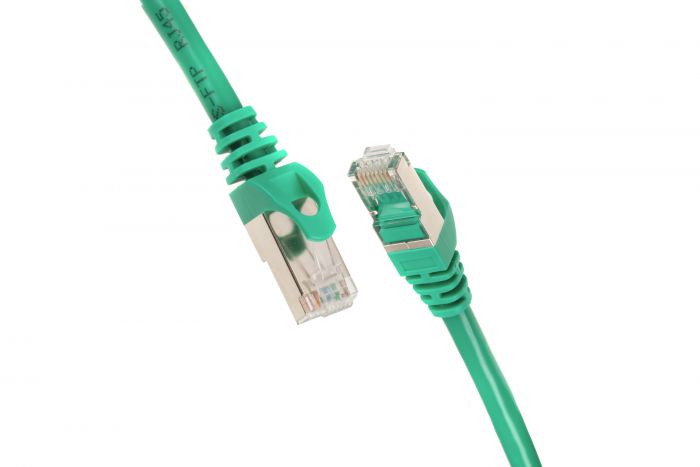 Патч-корд 2E Cat 6,S-FTP екран. фольга з обплетенням, RJ45, 4Х2 27AWG ,7/0.14 Cu, 1.50 m,PVC, Green