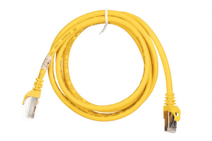 Патч-корд 2E Cat 6,S-FTP екран. фольга з обплетенням, RJ45, 4Х2 27AWG ,7/0.14 Cu, 1.50 m, PVC,Yellow