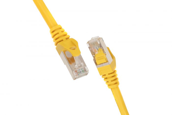 Патч-корд 2E Cat 6,S-FTP екран. фольга з обплетенням, RJ45, 4Х2 27AWG ,7/0.14 Cu, 1.50 m, PVC,Yellow