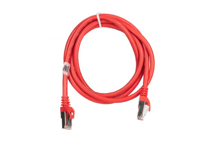 Патч-корд 2E Cat 6,S-FTP екран. фольга з обплетенням,  RJ45, 4Х2 27AWG ,7/0.14 Cu, 1.50 m, PVC,Red