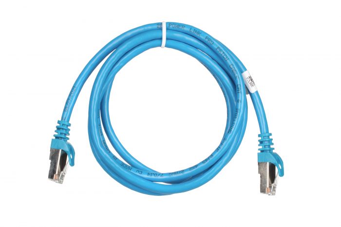 Патч-корд 2E Cat 6,S-FTP  екран. фольга з обплетенням, RJ45, 4Х2 27AWG ,7/0.14 Cu, 1.50 m, PVC,Blue