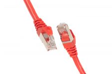 Патч-корд 2E Cat 6,S-FTP екран. фольга з обплетенням, RJ45, 4Х2 27AWG ,7/0.14 Cu, 0.50 m, PVC,Red