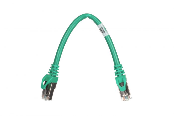 Патч-корд 2E Cat 6,S-FTP екран. фольга з обплетенням, RJ45, 4Х2 27AWG ,7/0.14 Cu, 0.20 m,PVC, Green