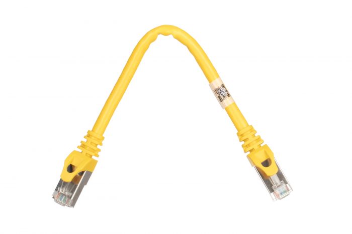 Патч-корд 2E Cat 6,S-FTP екран. фольга з обплетенням, RJ45, 4Х2 27AWG ,7/0.14 Cu, 0.20 m, PVC,Yellow