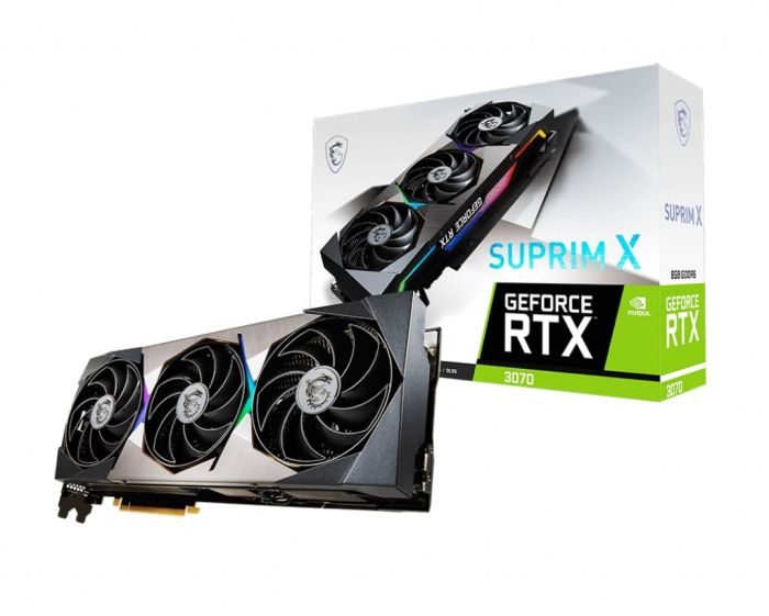 Вiдеокарта MSI GeForce RTX3070 8GB GDDR6 SUPRIM X LHR