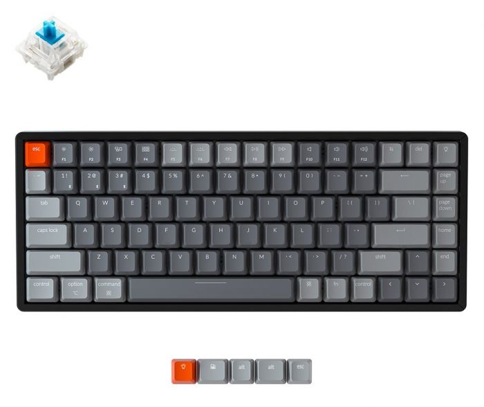 Клавіатура Keychron K2 84 Key Aluminum Frame Hot-Swap Gateron RGB Blue