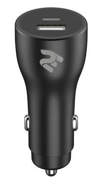 Автомобільний зарядний пристрій 2E Dual USB Car Charger 36W, PD, QC, black