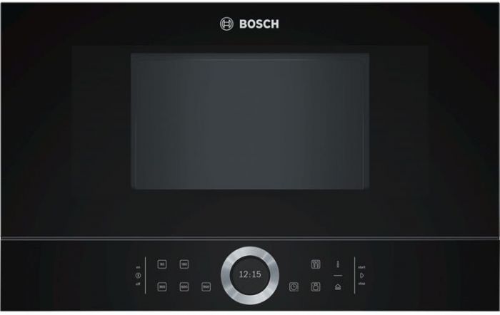 Вбудовувана мікрохвильова піч Bosch BFR634GB1 - 21л./900Ватт/TFT дисплей/чорний