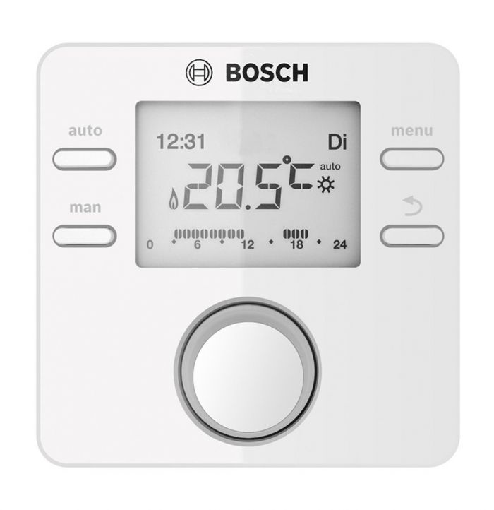 Кімнатний терморегулятор опалення Bosch CR100 у комплекті з приймачем MB, бездротовий
