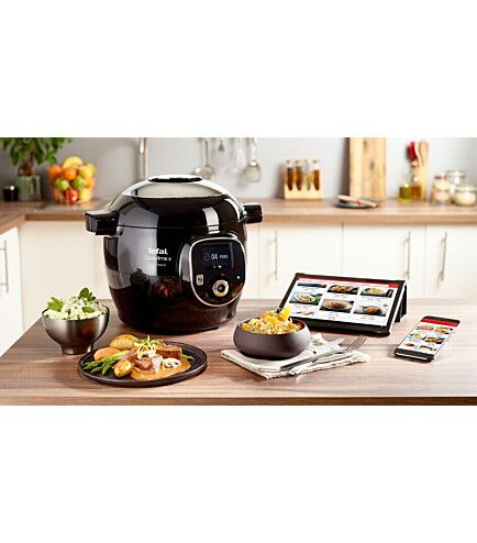 Мультиварка-скороварка TEFAL Cook4me+ Connect CY855830