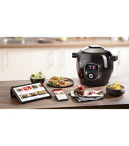 Мультиварка-скороварка TEFAL Cook4me+ Connect CY855830