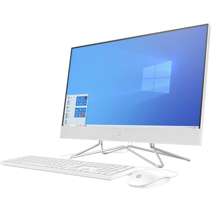 Персональний комп'ютер-моноблок HP All-in-One 23.8FHD IPS AG/Intel i5-10400T/8/256F/int/kbm/DOS/White