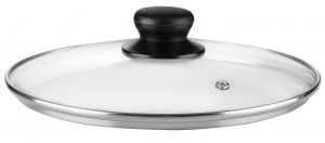 Кришка Ardesto Gemini Gourmet 22 см, скло, нержавіюча сталь, бакеліт