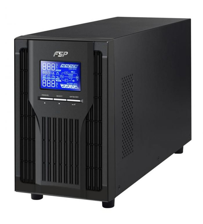 Джерело безперебійного живлення FSP Champ 1K, 1000VA/900W, LCD, USB, 3xSchuko