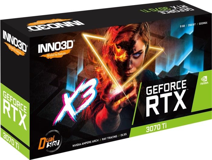 Відеокарта INNO3D GeForce RTX3070 Ti 8Gb GDDR6 X3 LHR