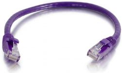 Патч-корд Cat5e C2G 0.5 м фіолетовий