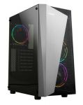 Корпус Zalman S4 Plus, MidT, 2xUSB2.0, 1xUSB3.0, 3x120мм RGB, акрил (бічна панель), без БЖ, чорний