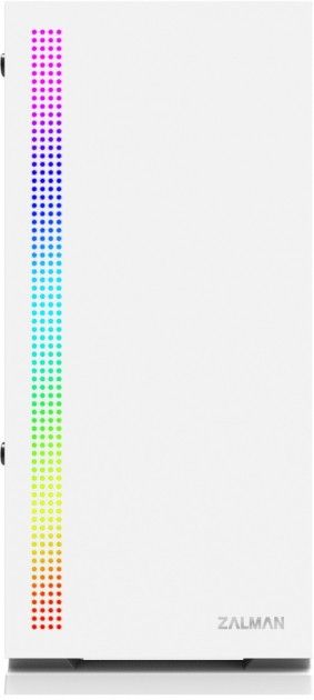 Корпус Zalman S5, MidT, 2xUSB2.0, 1xUSB3.0, 1x120мм,1x120мм RGB, скло (бічна панель), без БЖ, білий