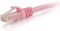 Патч-корд Cat6 C2G 0.5 м рожевий