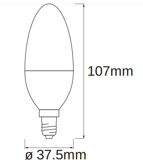 Лампа світлодіодна LEDVANCE SMART+ Candle B 40 E14 MULTICOLOR 4,9W (470Lm) 2700-6500K + RGB WiFi дім-ая