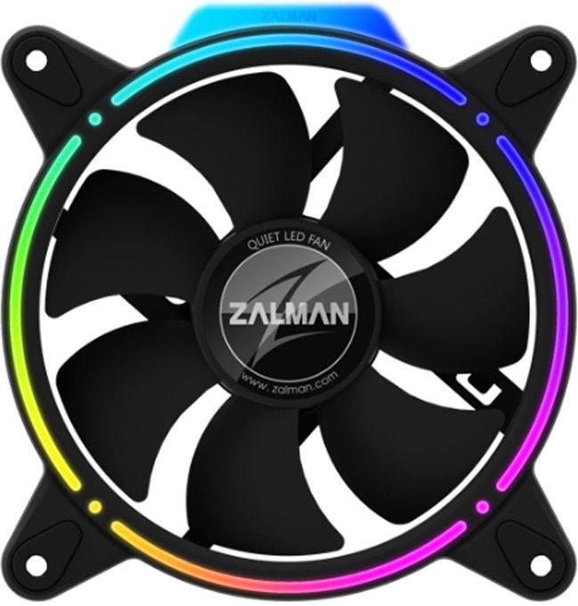 Корпусний вентилятор Zalman Z-Spectrum ZM-RFD120A, ARGB, 120мм, 1500rpm ± 10%,5V 3 pin, двох сторонній, чорний