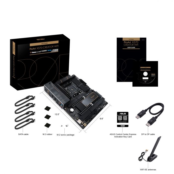 Материнcька плата ASUS PROAR X570-CREATOR WIFI sAM4 X570 4xDDR4 HDMI-Thunderbolt Wi-Fi BT ATX