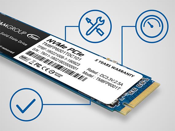 Накопичувач SSD Team M.2 2TB PCIe 3.0 MP33