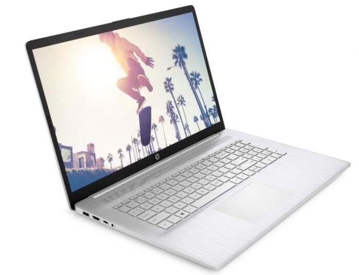 Ноутбук HP 17-cp0014ua 17.3" FHD IPS AG, AMD R5-5500U, 8GB, F256GB, UMA, DOS, сріблястий
