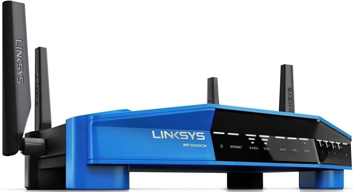 Маршрутизатор LINKSYS WRT3200ACM AC3200, 4xGE LAN, 1xGE WAN, 1xUSB3.0, USB2.0/eSATA, 4х зовнішн. ант.