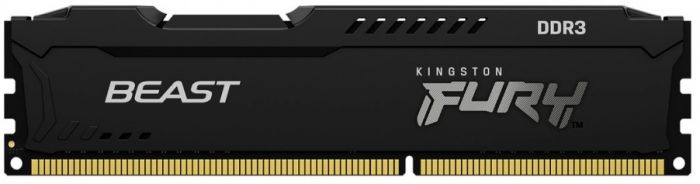 Пам'ять ПК Kingston DDR3  4GB 1600 1.5V FURY Beast Black