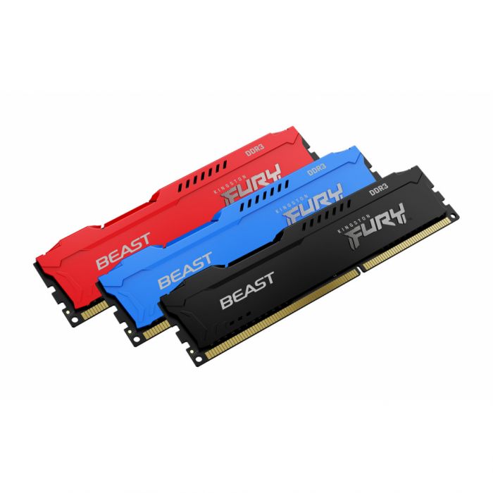Пам'ять ПК Kingston DDR3 16GB KIT (8GBx2) 1600 1.5V FURY Beast Red