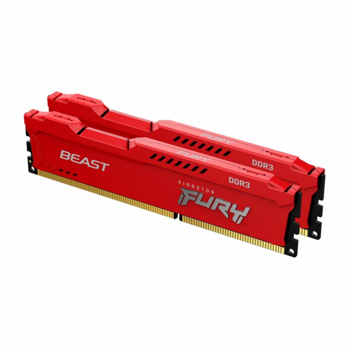 Пам'ять ПК Kingston DDR3 16GB KIT (8GBx2) 1600 1.5V FURY Beast Red