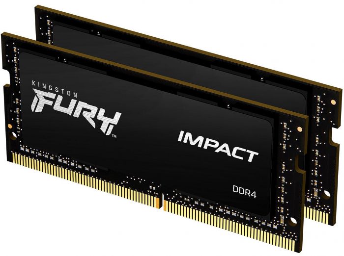 Пам'ять ноутбука Kingston DDR4 32GB KIT (16GBx2) 2666 FURY Impact