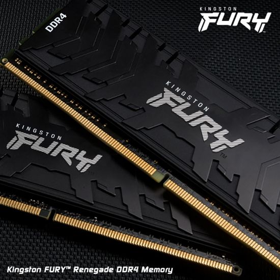 Пам'ять ПК Kingston DDR4  8GB 3200 FURY Renegade Black
