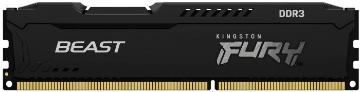 Пам'ять ПК Kingston DDR3 8GB 1600 1.5V FURY Beast Black