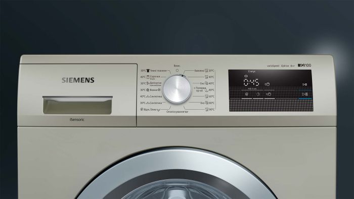 Пральна машина з фронт. зав. Siemens WM10J18SUA, 8кг, 1000, A+++, 59см, Дисплей, Сірий