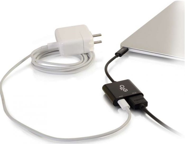 Адаптер C2G USB-C на HDMI USB-C з зарядкою чорний