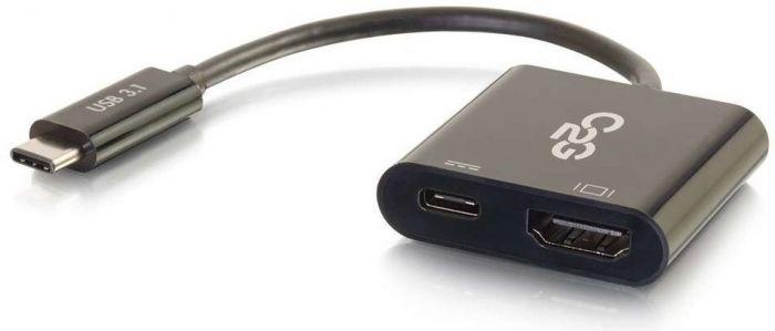 Адаптер C2G USB-C на HDMI USB-C з зарядкою чорний