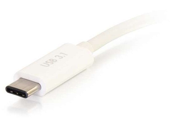 Адаптер C2G USB-C на HDMI USB-C з зарядкою білий