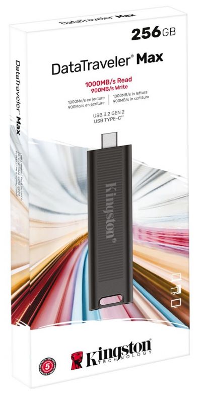 Накопичувач Kingston  256GB USB-C 3.2 Gen 2 DT Max