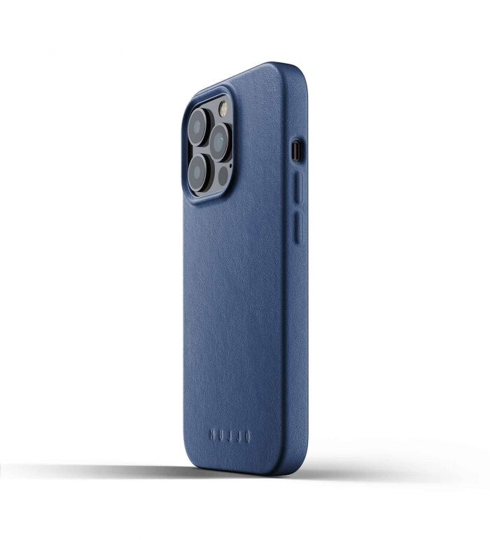 Чохол шкіряний MUJJO для Apple iPhone 13 Pro Full Leather, Monaco Blue