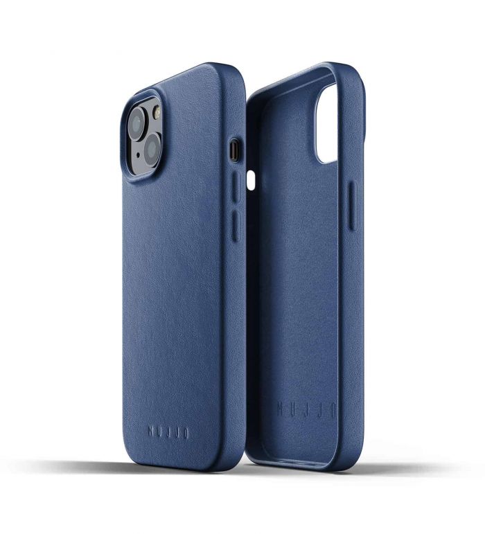 Чохол шкіряний MUJJO для Apple iPhone 13 Full Leather, Monaco Blue