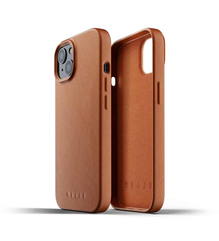 Чохол шкіряний MUJJO для Apple iPhone 13 Full Leather, Tan