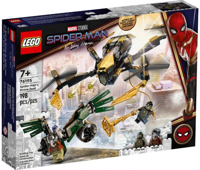 Конструктор LEGO Marvel Дуель дронів Людини-Павука 76195