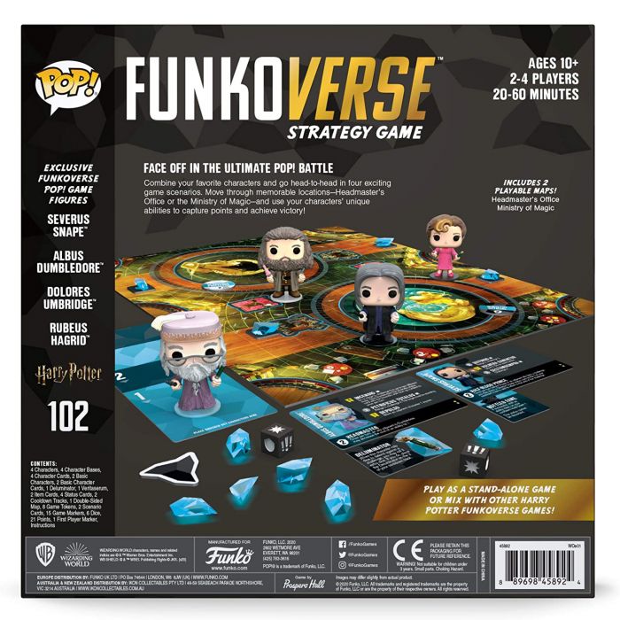 Настільна гра POP! Funkoverse Harry Potter 102 4 Pack 45892